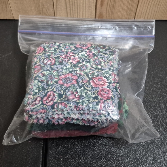 Green and Red Fabric Swatches - Picture 2 of 4